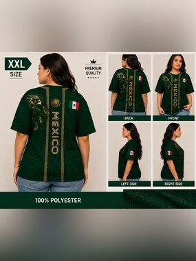 ❤️🆕❤️Mexico Shirt XXL (100% Polyester)